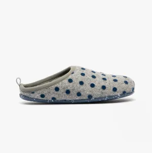 Camper WABI Mens Mule Slippers Grey/Blue