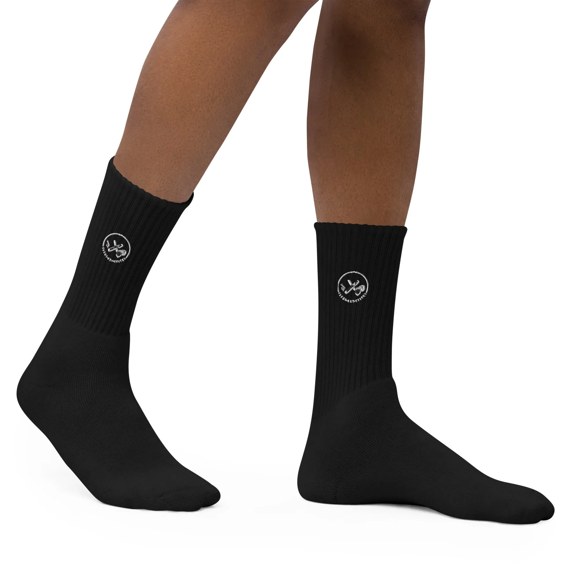 Clubs and Sticks Embroidered socks