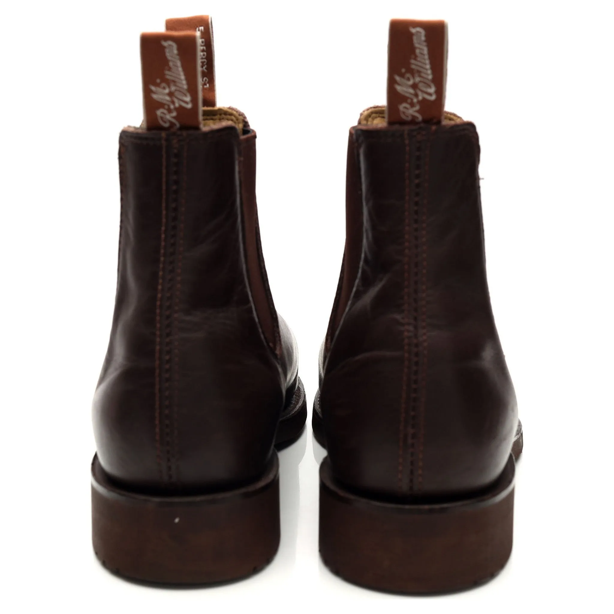 'Comfort Turnout' Dark Brown Leather Chelsea Boots UK 9.5 G