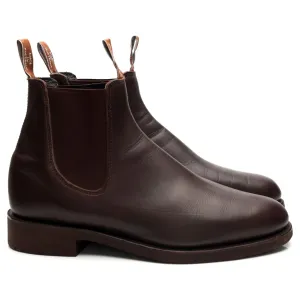 'Comfort Turnout' Dark Brown Leather Chelsea Boots UK 9.5 G