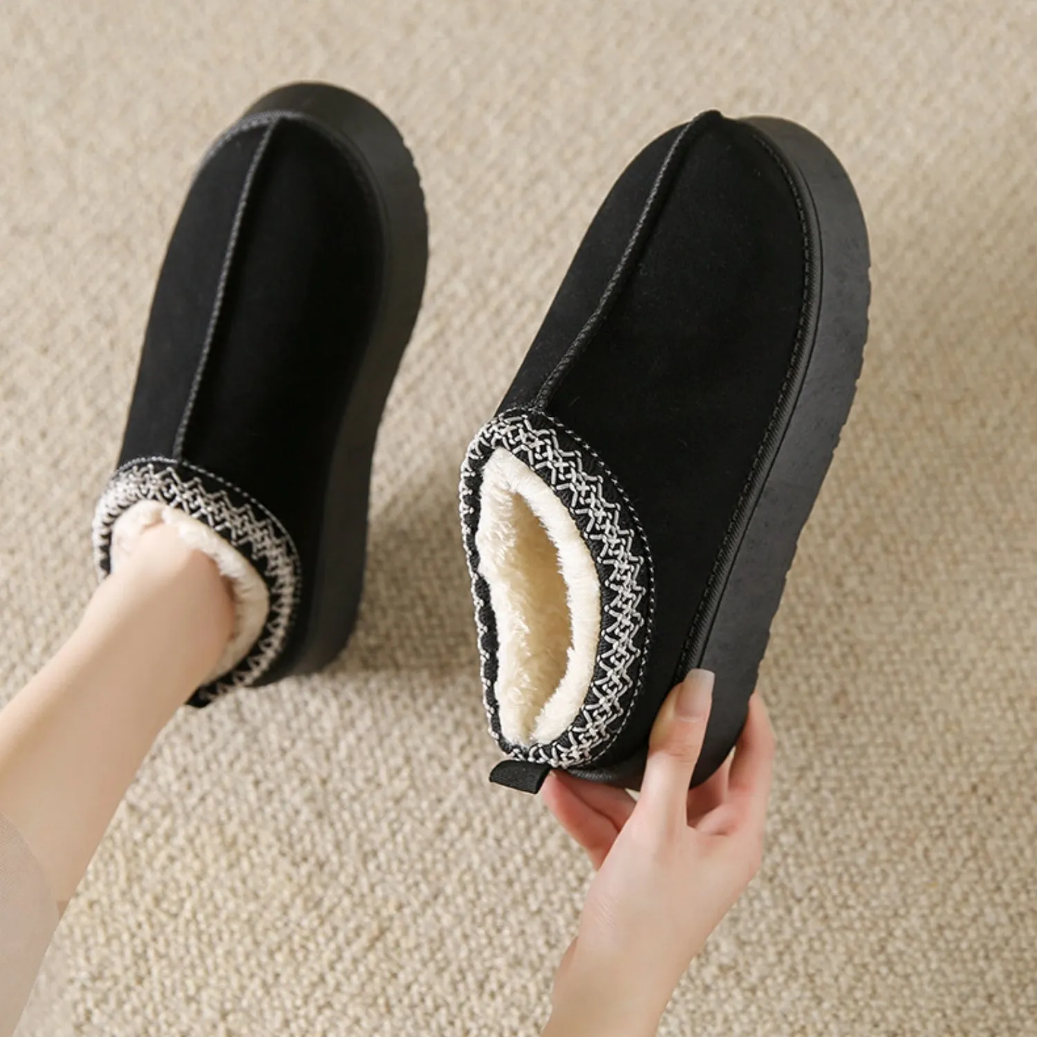 Cozy Faux Fur Mule Slippers
