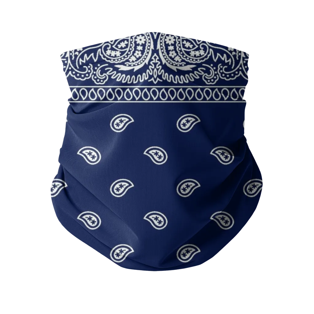 Crip Cuz Blue Bandana Neck Gaiter/Face Mask