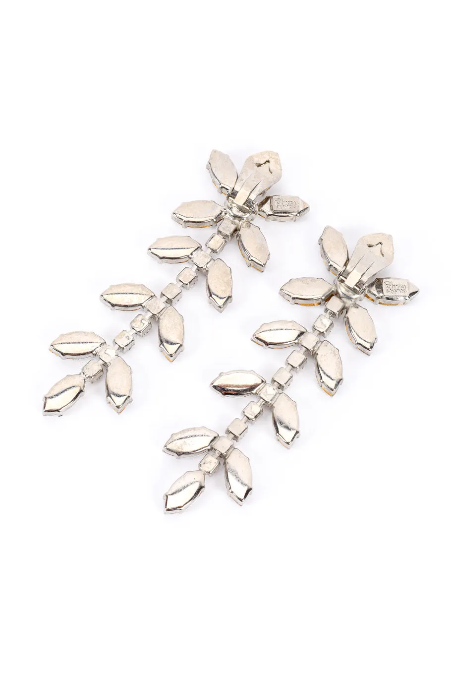Crystal Marquis Flower Drop Earrings