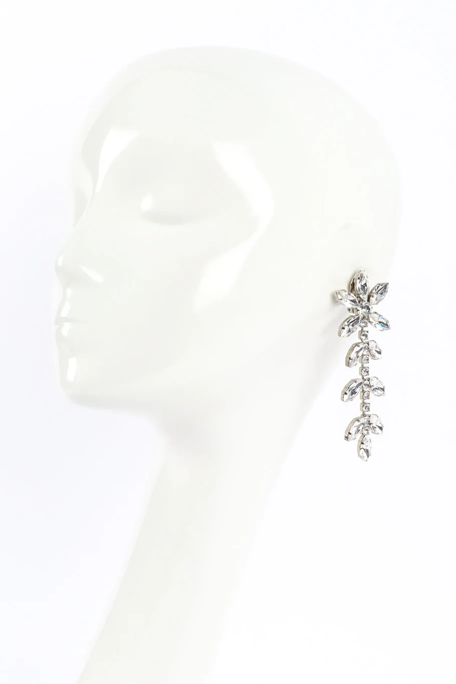 Crystal Marquis Flower Drop Earrings