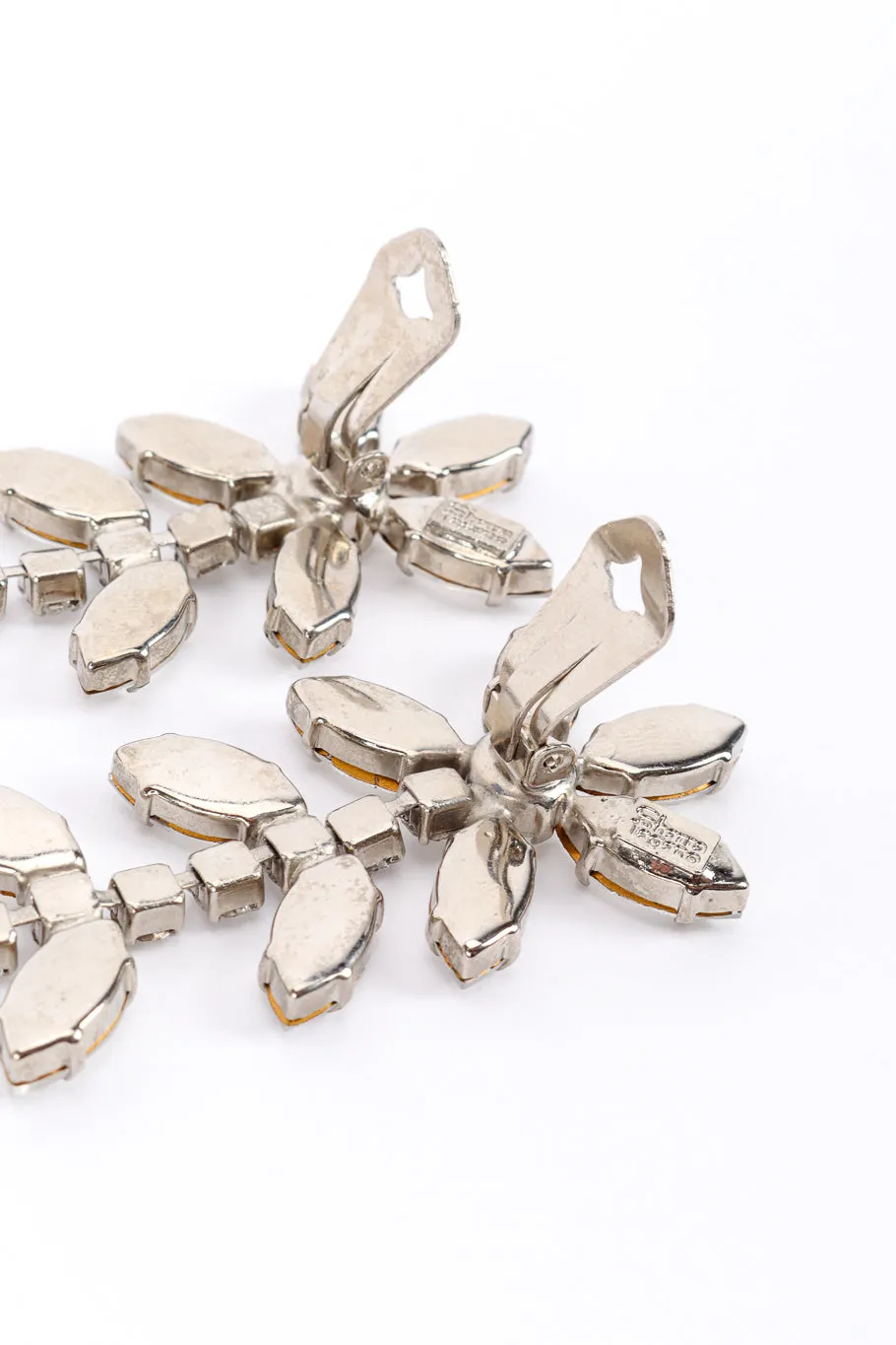 Crystal Marquis Flower Drop Earrings