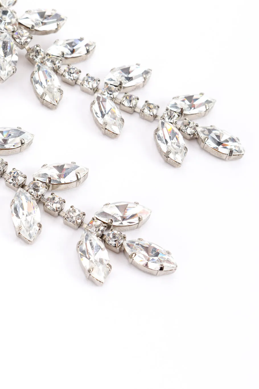 Crystal Marquis Flower Drop Earrings