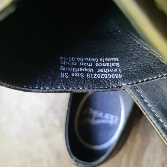 Dansko Tenley Leather Round Toe Heeled Clog Nappa Stripe