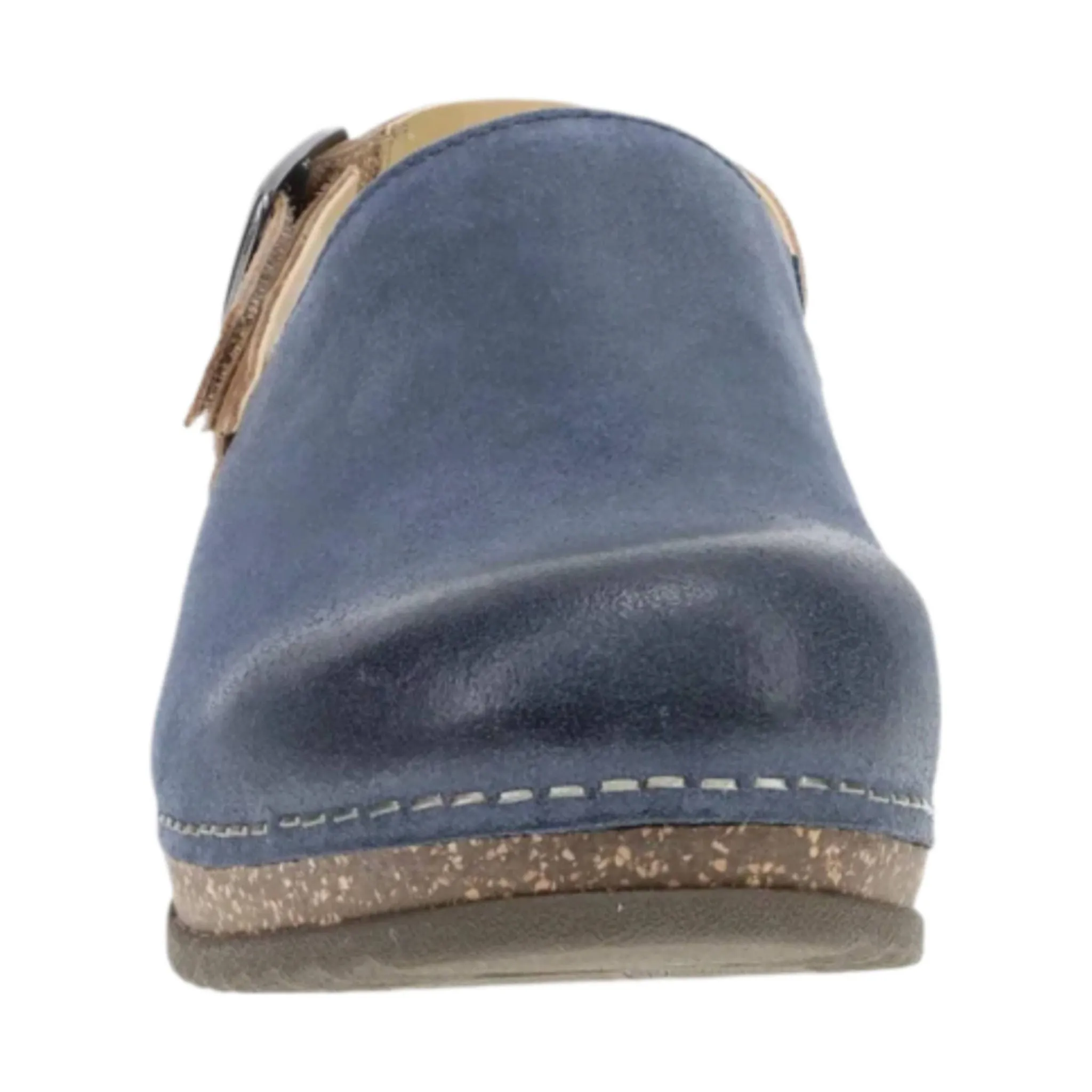 Dansko Women's Merrin Shoes - Blue Burnished Suede Mule