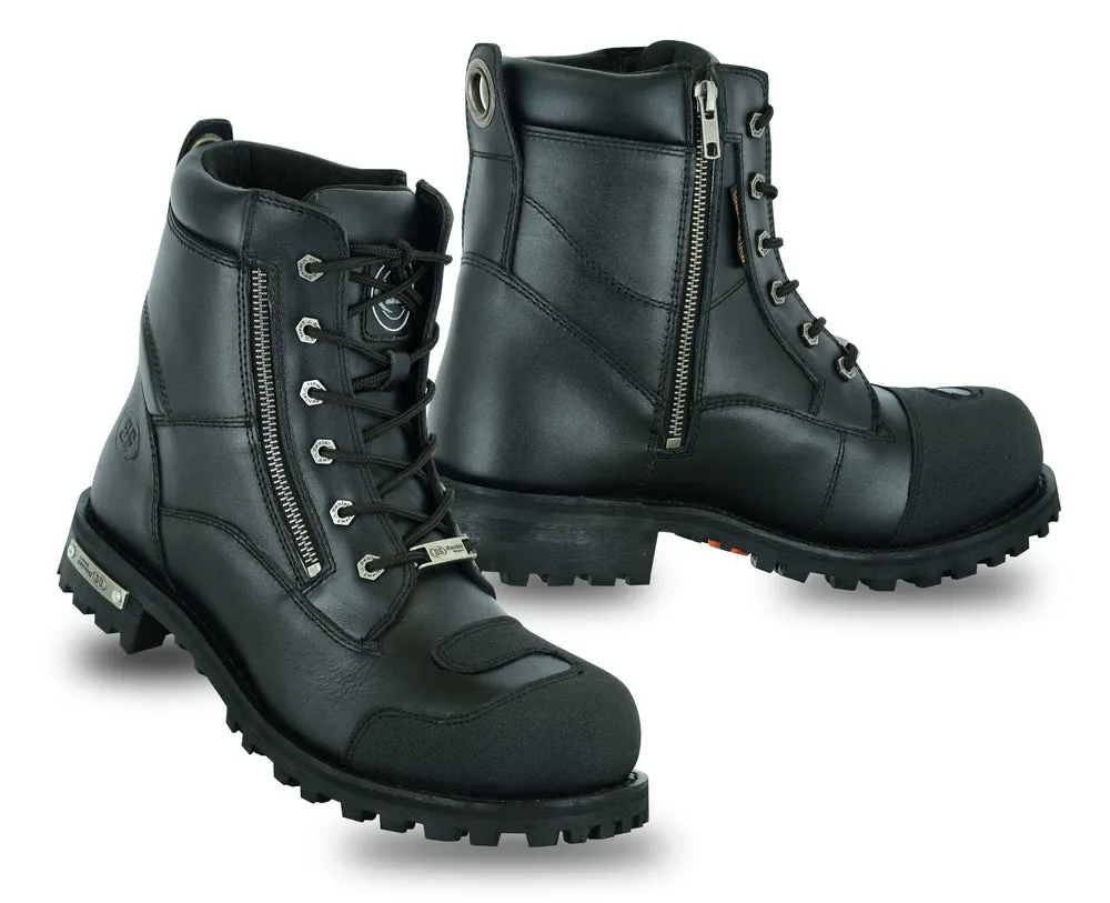DS Men's Side Zipper Waterproof Ankle Protection Boots