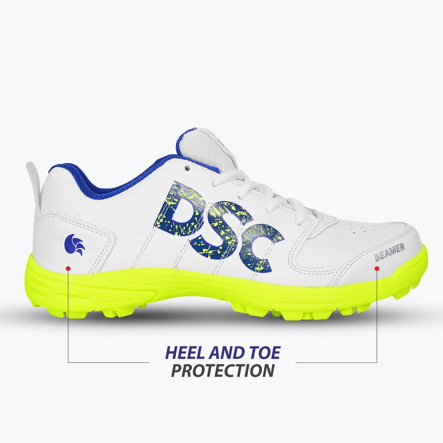 DSC Beamer Kid's Cricket Shoes | Lightweight, Durable & Comfortable Sports Shoes for Boys | Ideal for Cricket Practice & Matches