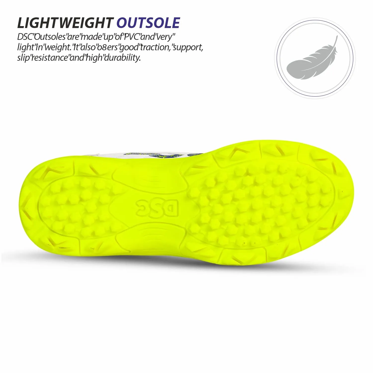 DSC Beamer Kid's Cricket Shoes | Lightweight, Durable & Comfortable Sports Shoes for Boys | Ideal for Cricket Practice & Matches