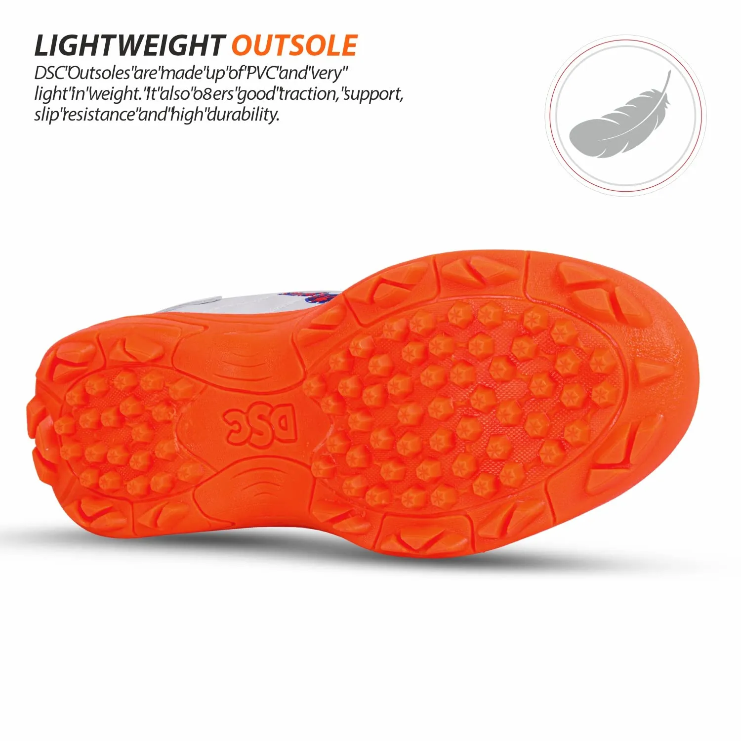 DSC Beamer Kid's Cricket Shoes | Lightweight, Durable & Comfortable Sports Shoes for Boys | Ideal for Cricket Practice & Matches