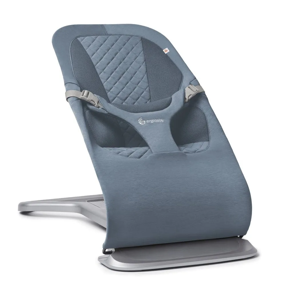 ErgoBaby Evolve Bouncer - Oxford Blue