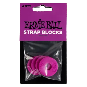 Ernie Ball Strap Blocks 4 Pack - Purple