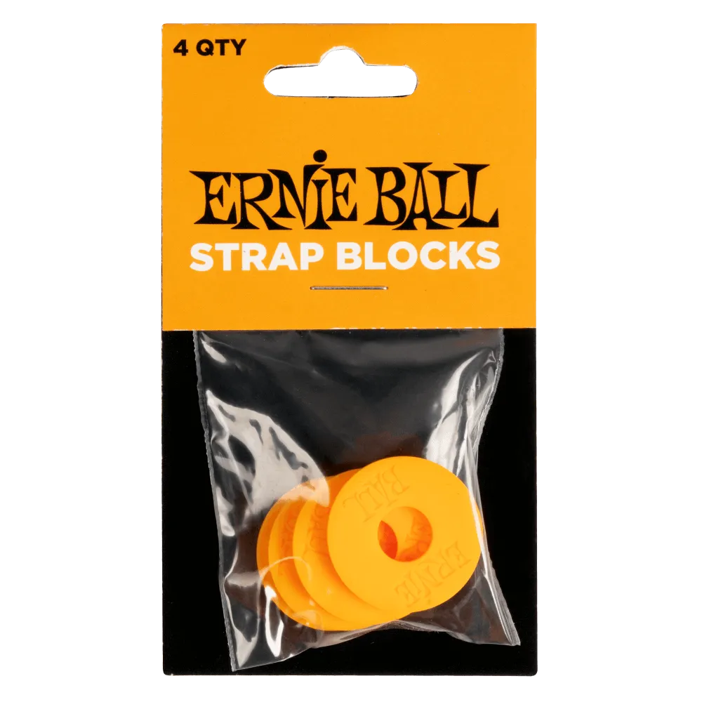 Ernie Ball Strap Blocks - 4 Pack - Various Colours