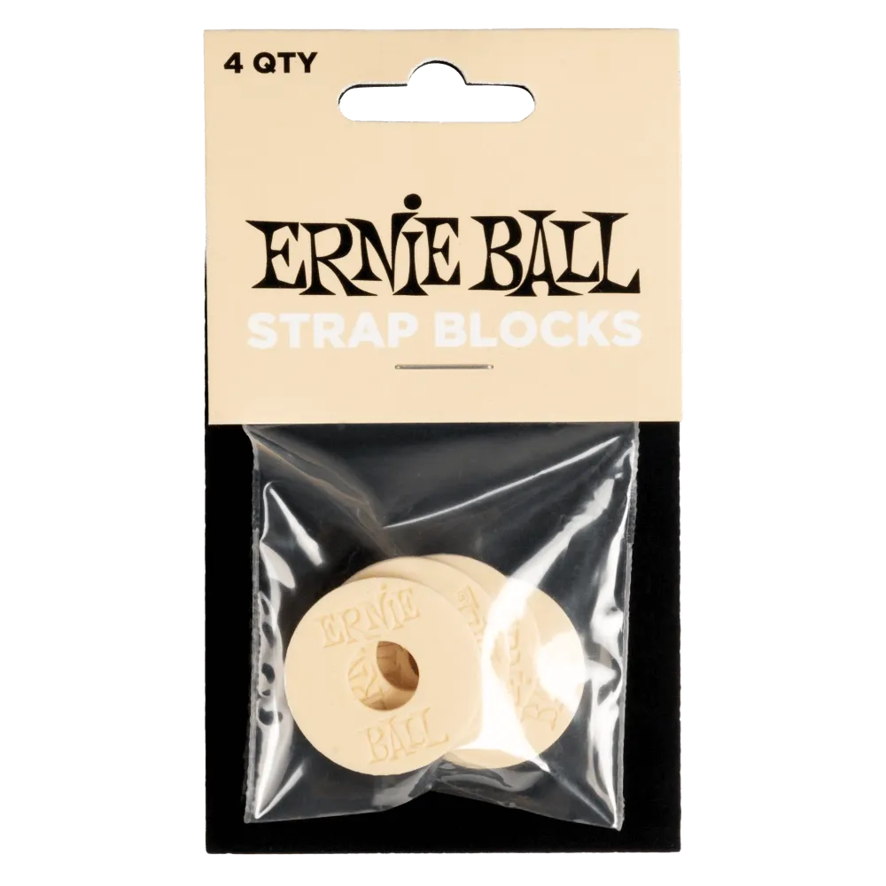 Ernie Ball Strap Blocks - 4 Pack - Various Colours
