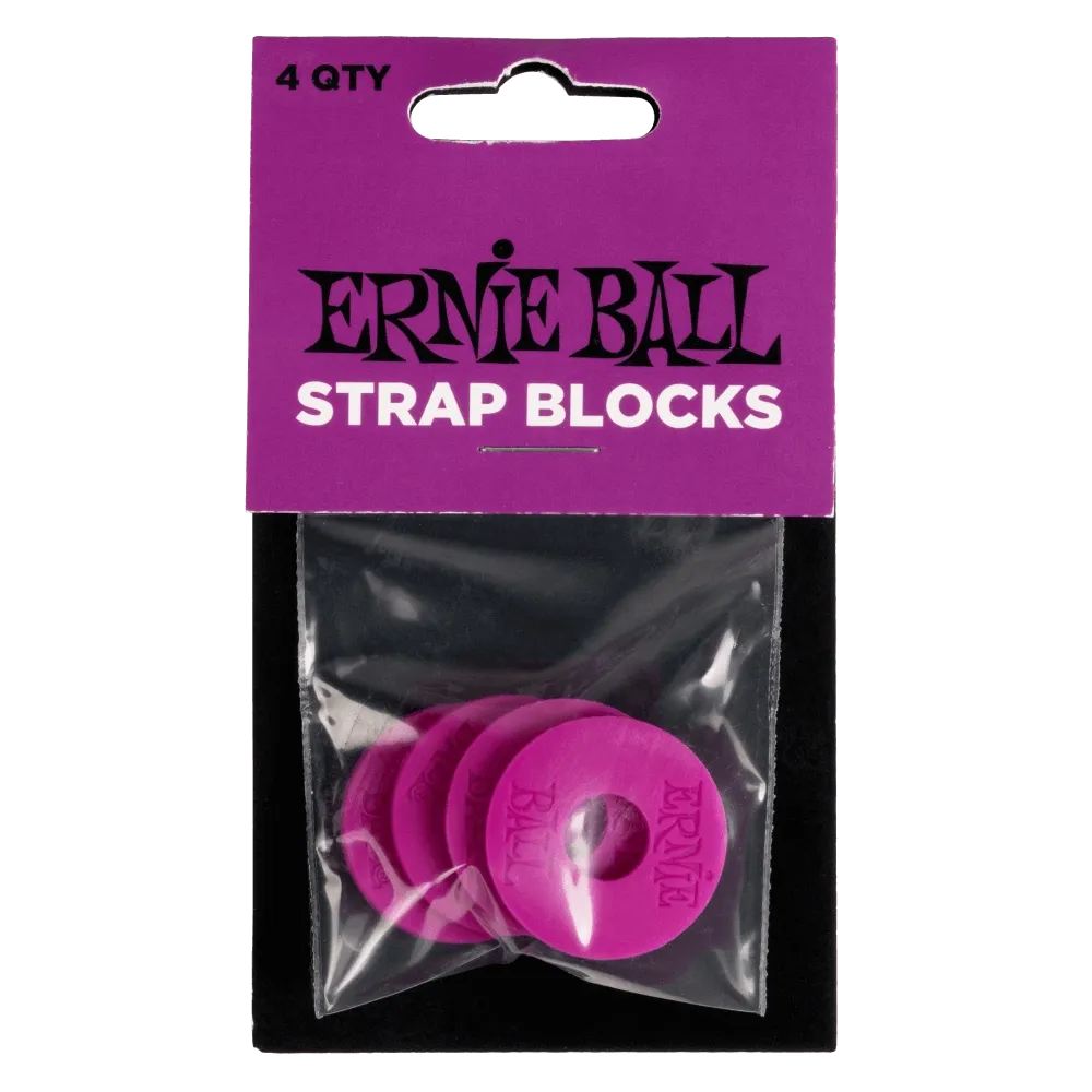Ernie Ball Strap Blocks - 4 Pack - Various Colours
