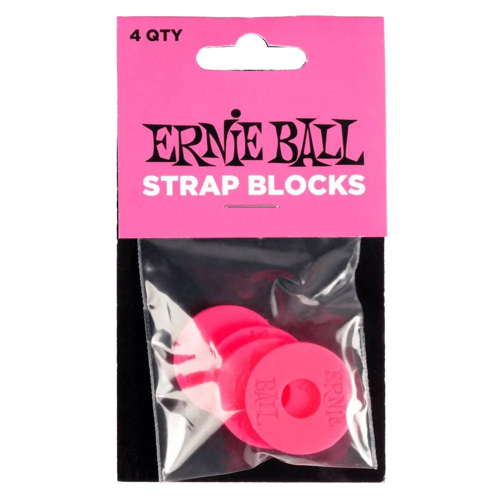 Ernie Ball Strap Blocks - 4 Pack - Various Colours