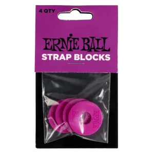 Ernie Ball Strap Blocks - 4 Pack - Various Colours