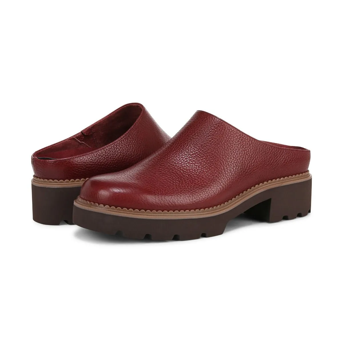 FAIRFAX  CLOG MULE - SYRAH LEATHER - J0793L1