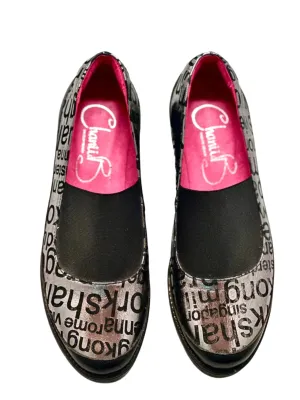 Filo -City Pewter slip on shoe
