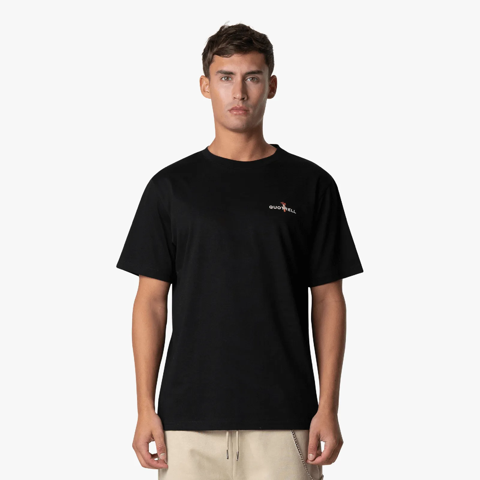 FLORAL T-SHIRT | BLACK/WHITE