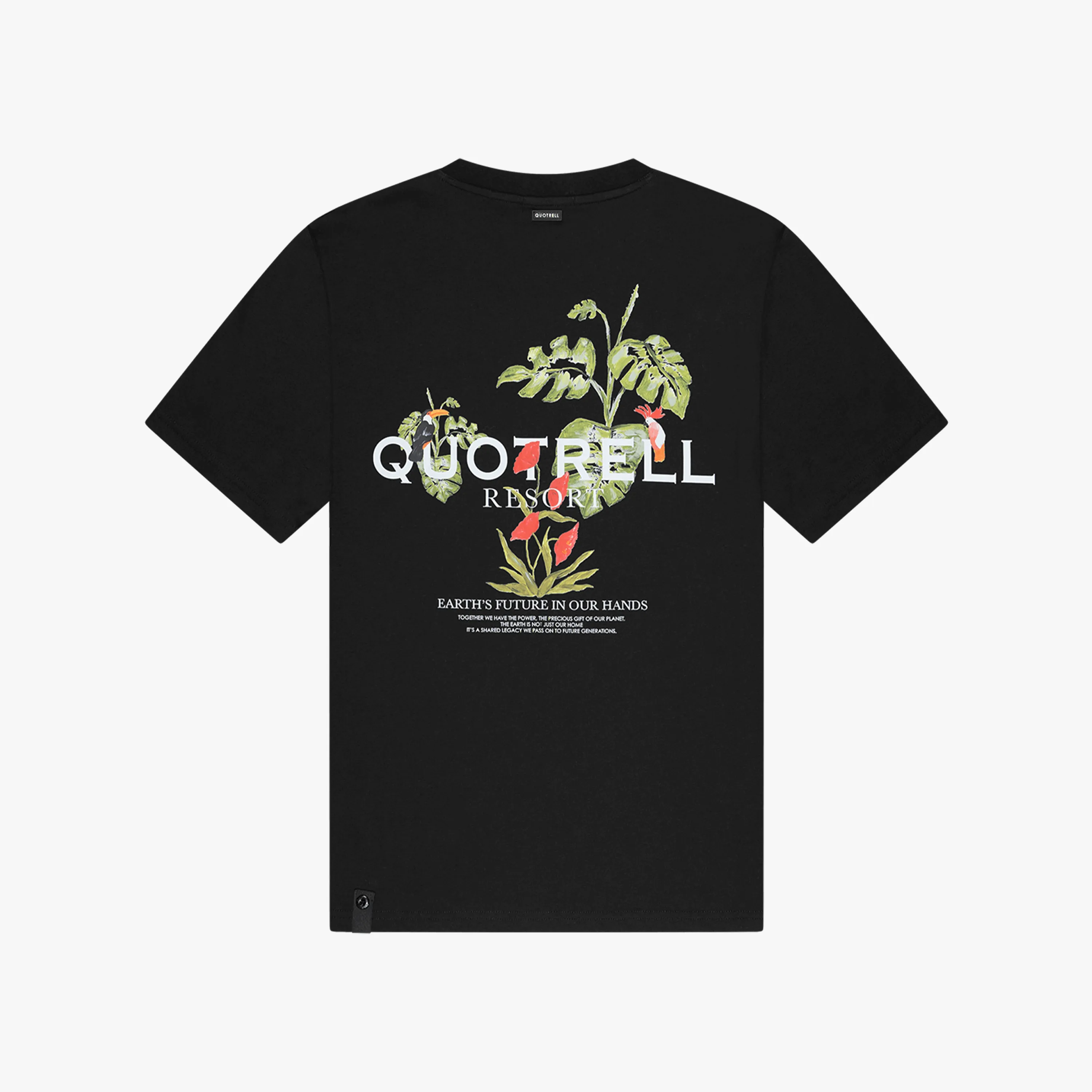FLORAL T-SHIRT | BLACK/WHITE