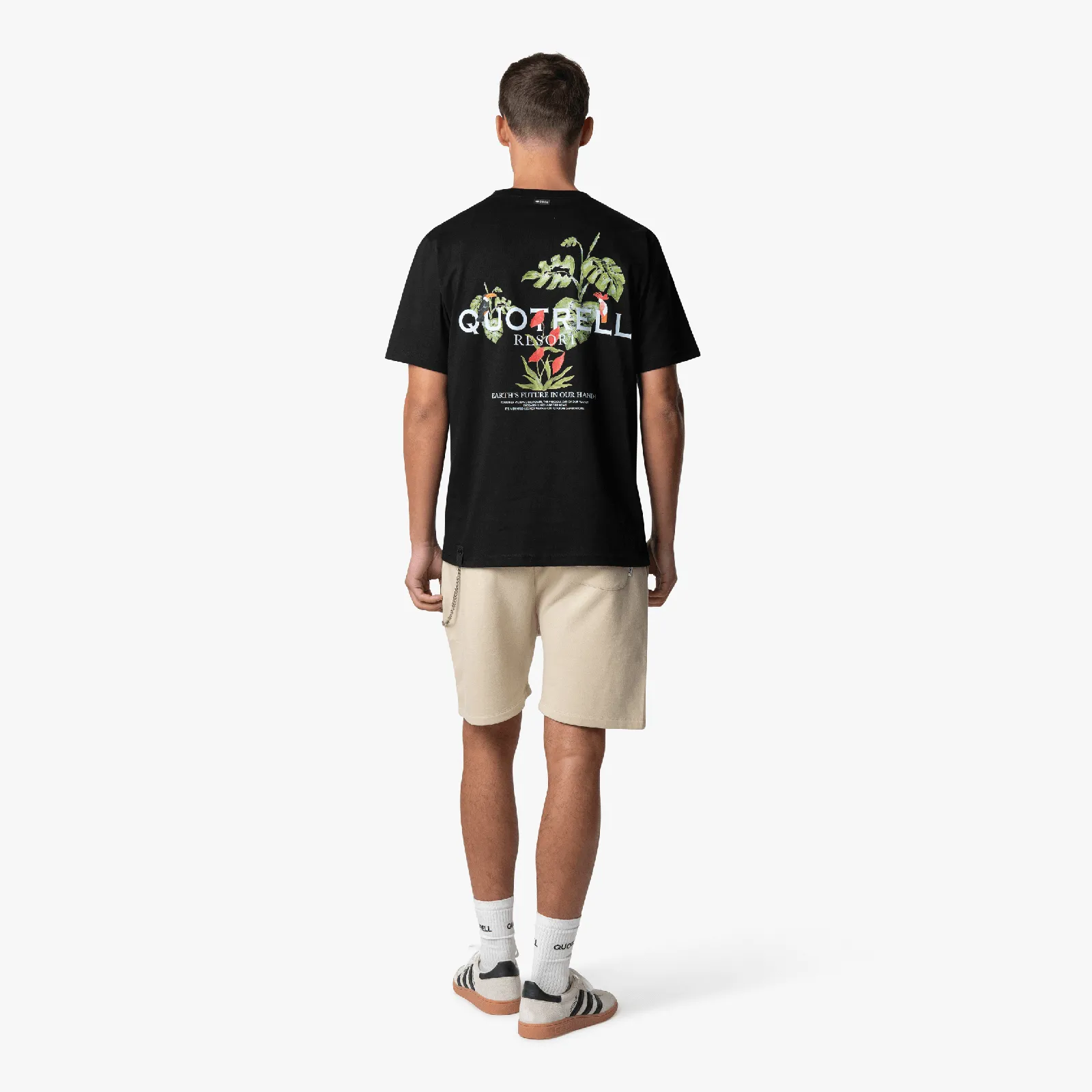 FLORAL T-SHIRT | BLACK/WHITE