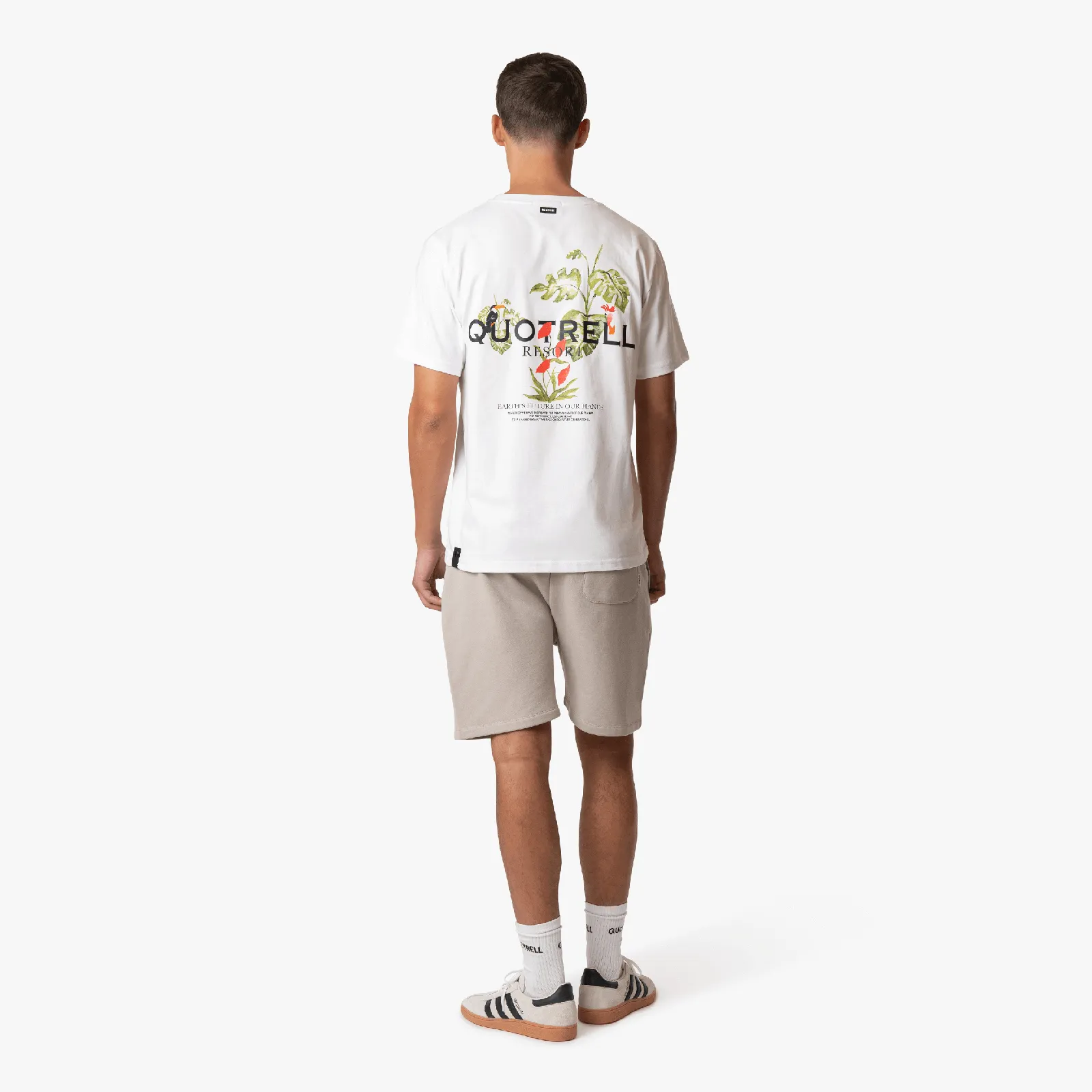 FLORAL T-SHIRT | WHITE/BLACK