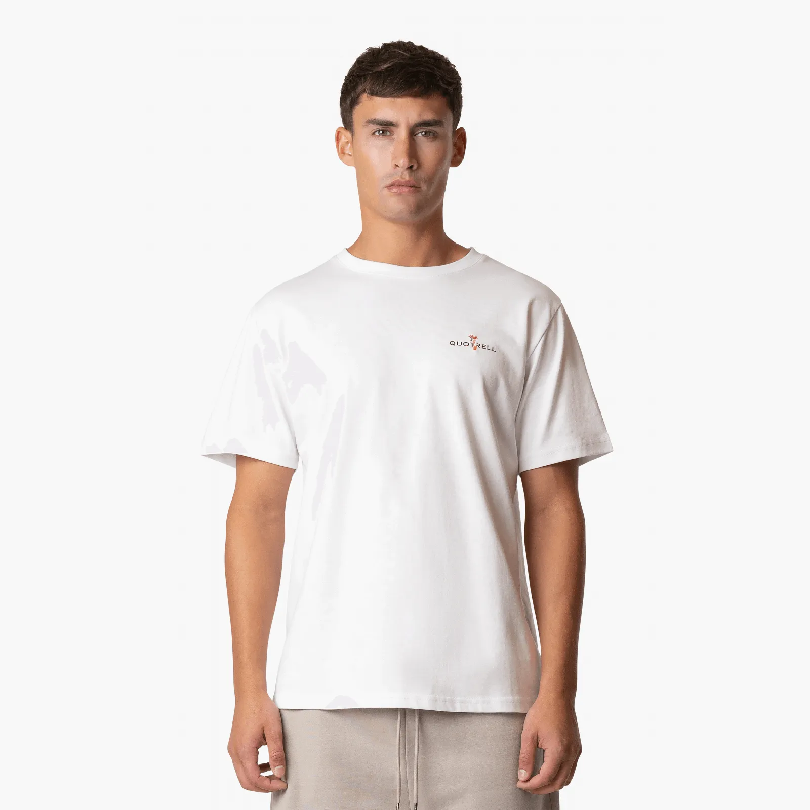FLORAL T-SHIRT | WHITE/BLACK