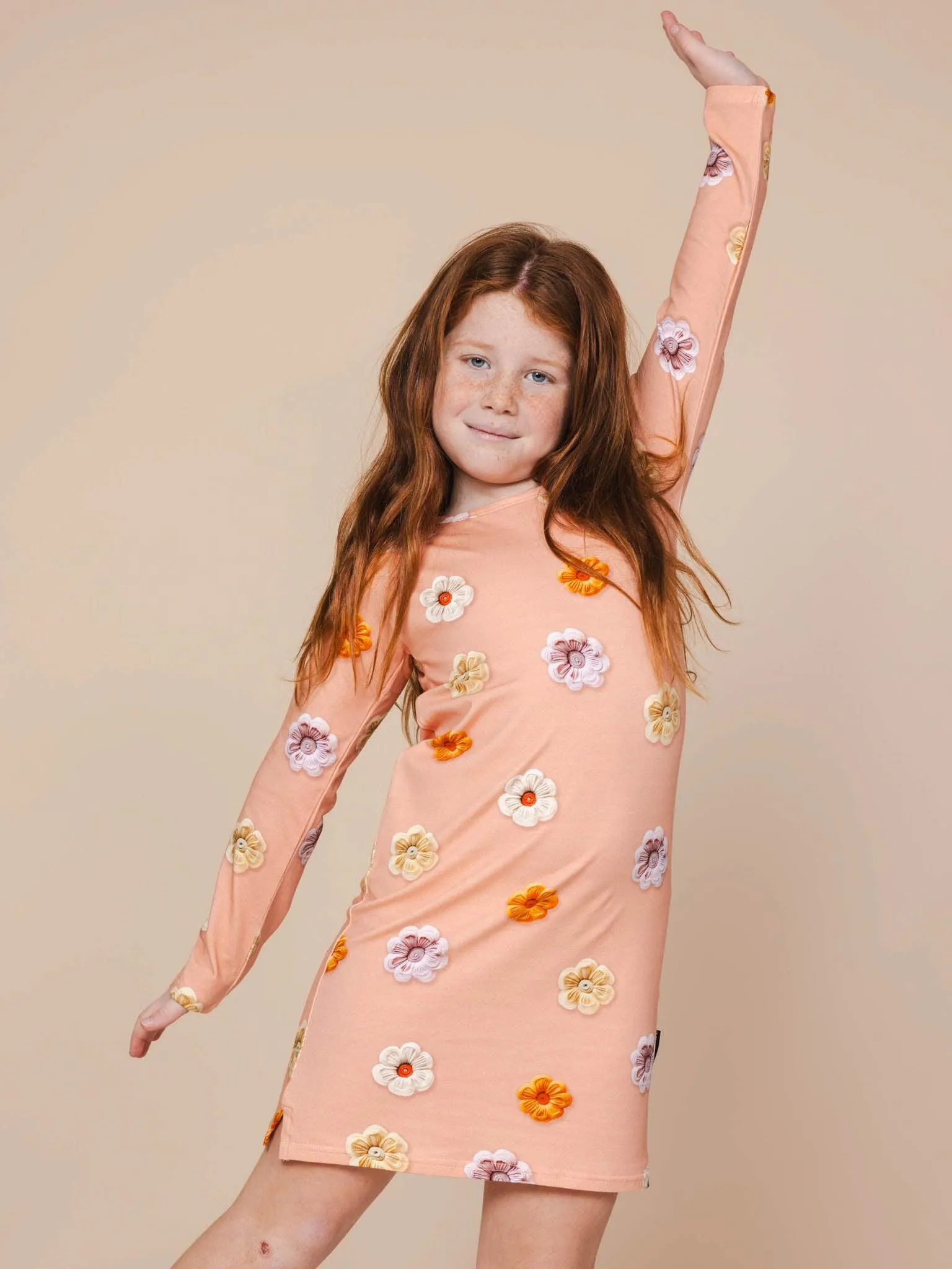 Flower Power Jurkje lange mouwen Kids