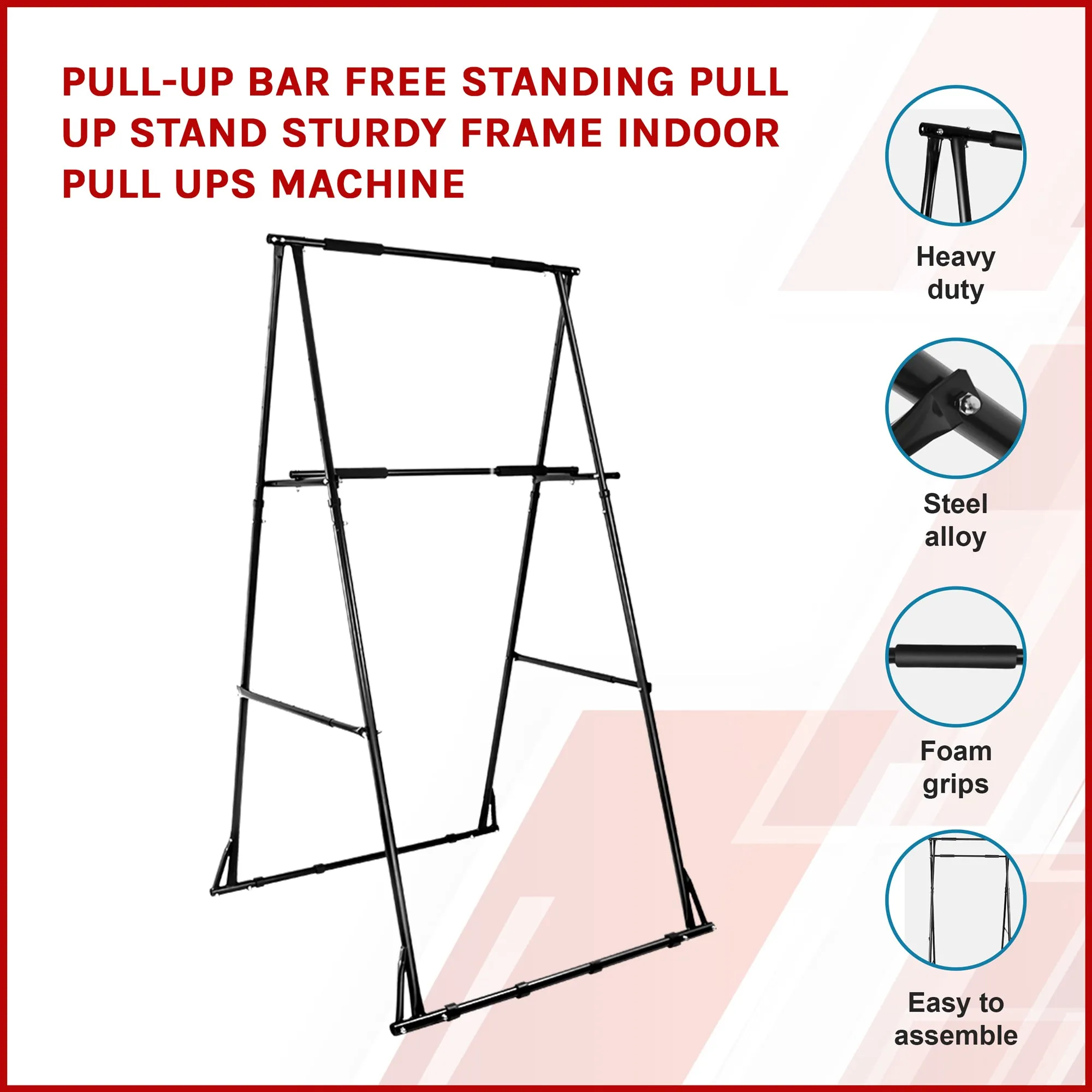 Foldable  Free Standing Pull Chin Up Bar Machine Calisthenics Station Rack