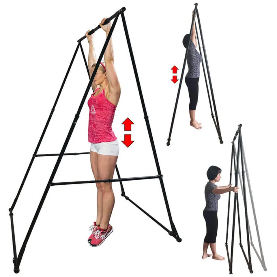 Foldable  Free Standing Pull Chin Up Bar Machine Calisthenics Station Rack