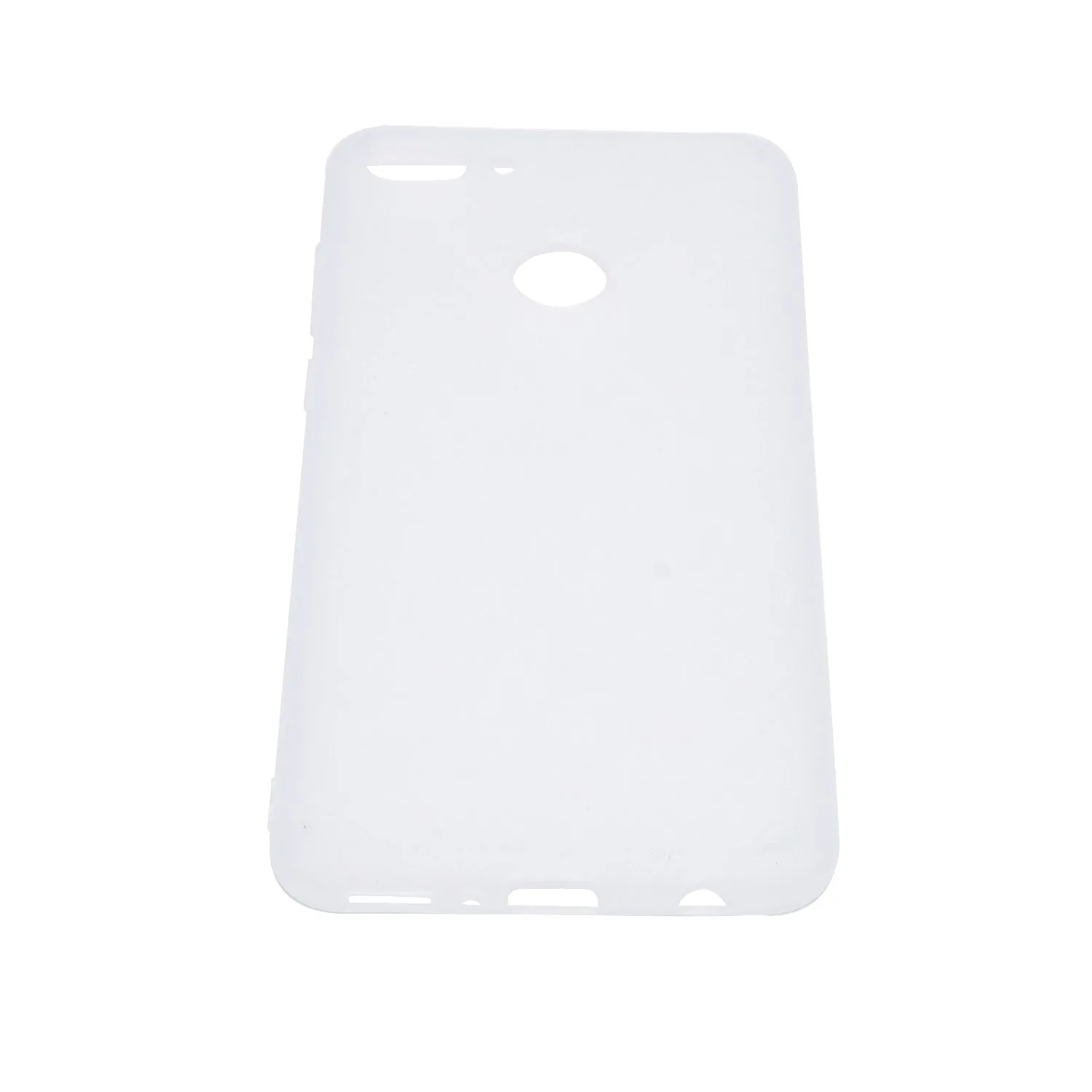 for HUAWEI Y9 2018 Lovely Candy Color Matte TPU Anti-scratch Non-slip Protective Cover Back Case white