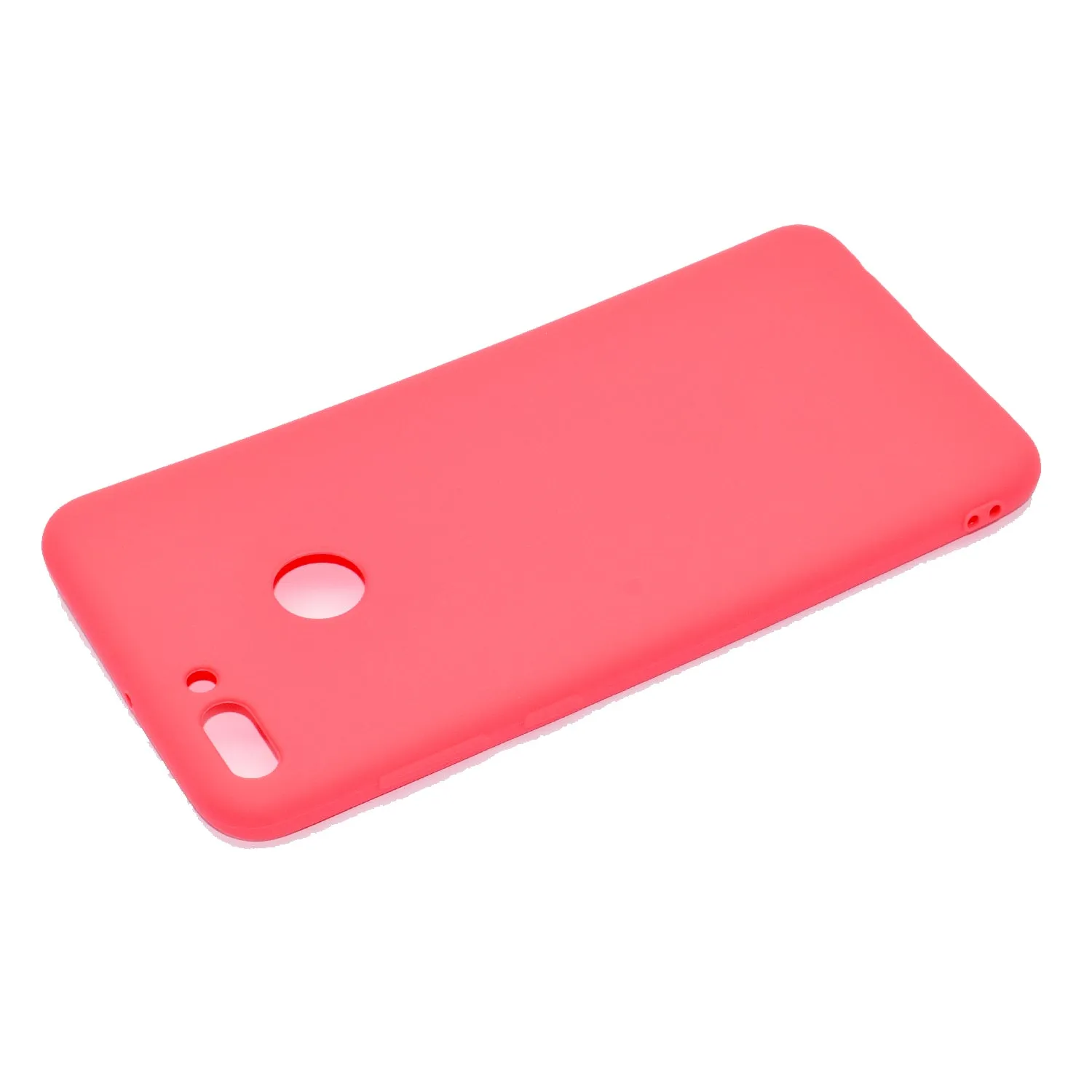 for HUAWEI Y9 2018 Lovely Candy Color Matte TPU Anti-scratch Non-slip Protective Cover Back Case white