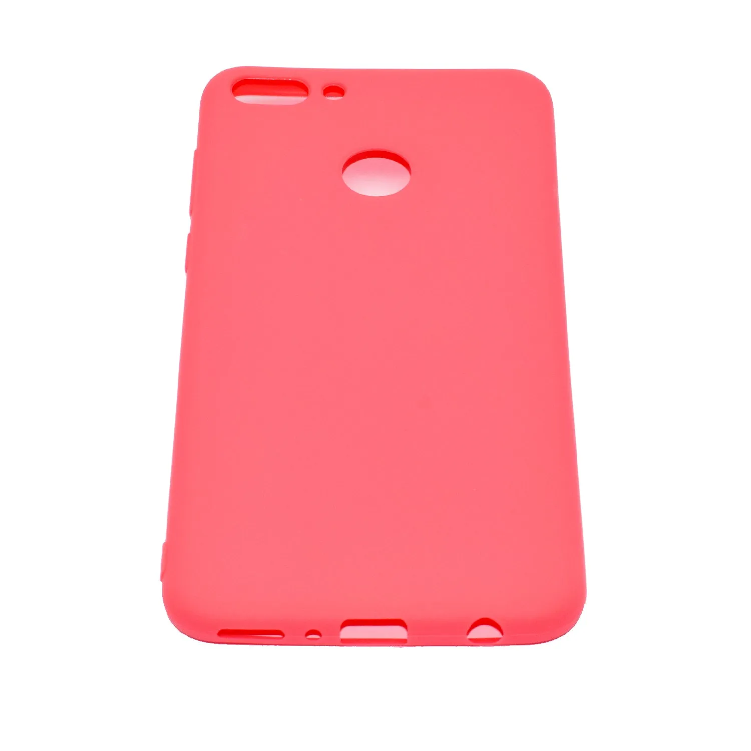 for HUAWEI Y9 2018 Lovely Candy Color Matte TPU Anti-scratch Non-slip Protective Cover Back Case white