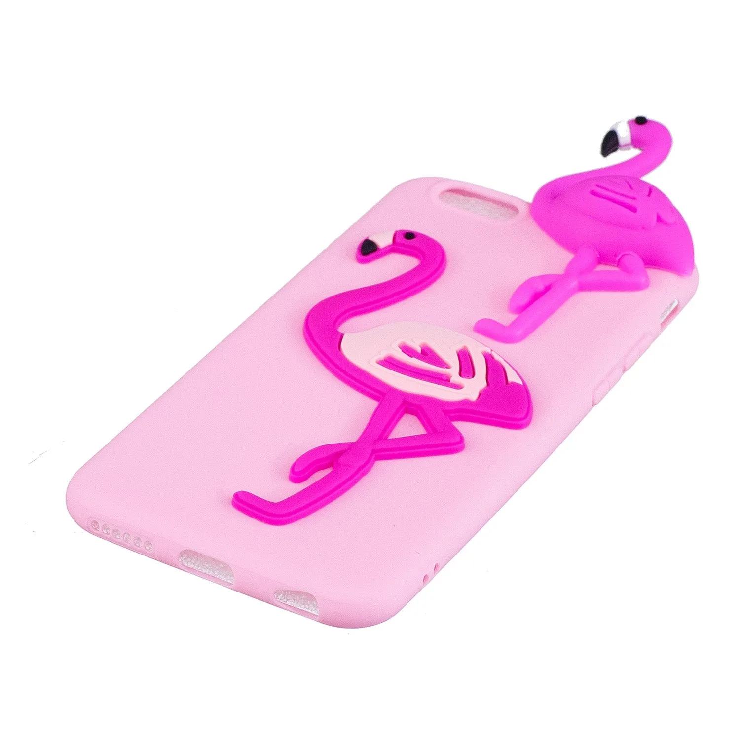 For iPhone 6/6S 3D Cute Cartoon Animal TPU Anti-scratch Non-slip Protective Cover Back Case Black panda