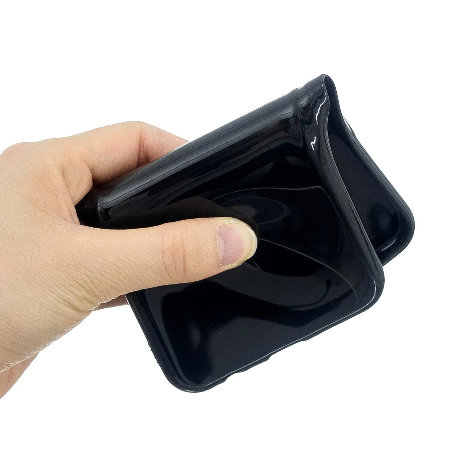 For OPPO A7/F9/F9 Pro Cellphone Cover Non-Slip Ultra Thin Silm Fit Easy Install Soft TPU Smartphone Shell Bright black