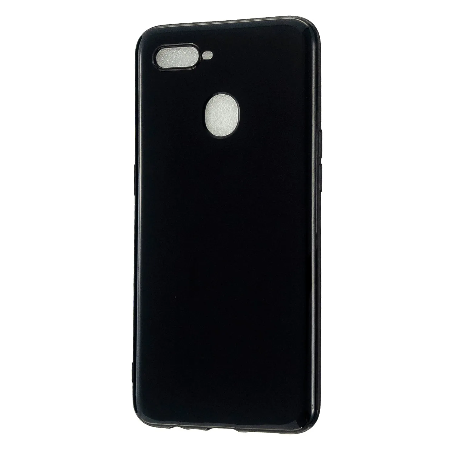For OPPO A7/F9/F9 Pro Cellphone Cover Non-Slip Ultra Thin Silm Fit Easy Install Soft TPU Smartphone Shell Bright black