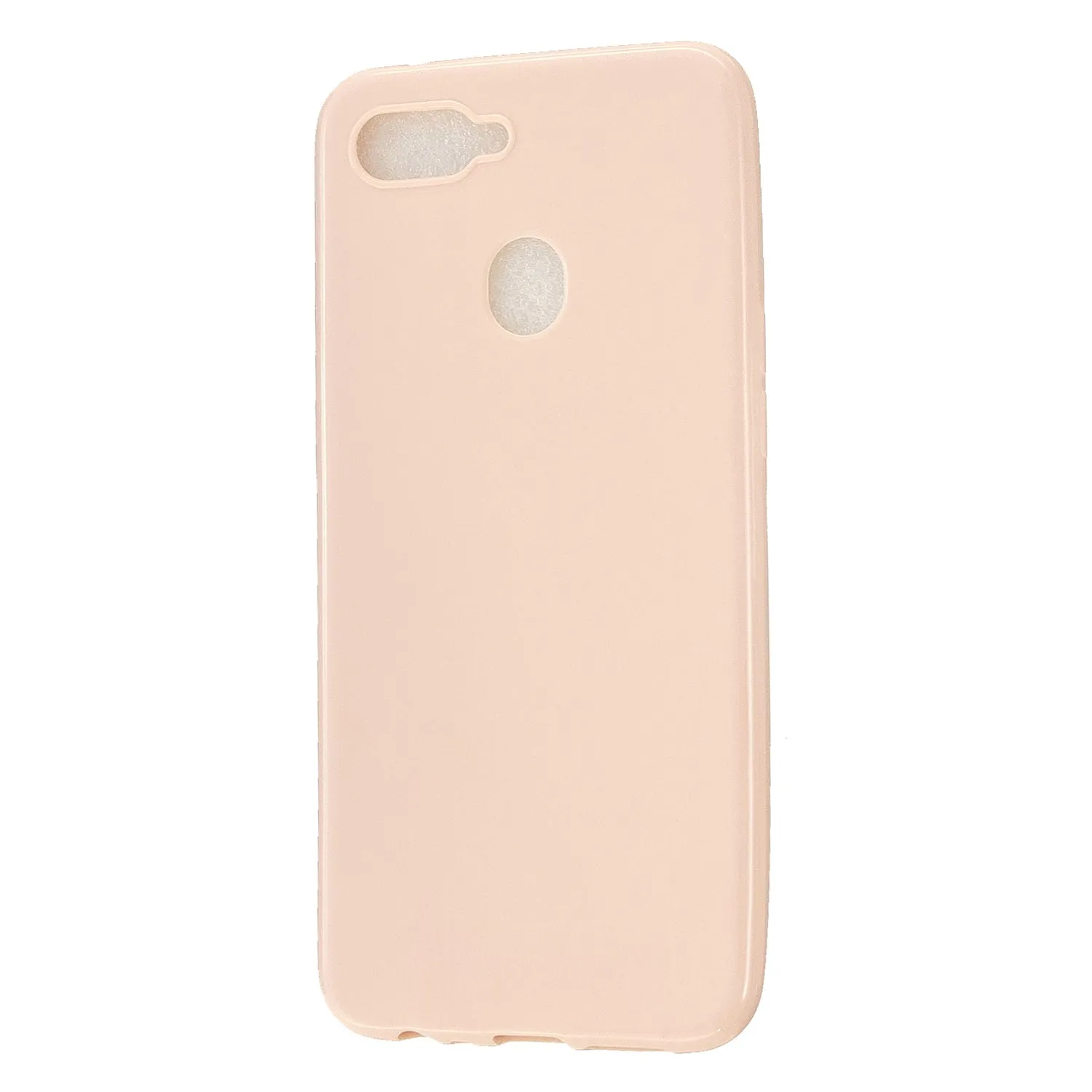 For OPPO A7/F9/F9 Pro Cellphone Cover Non-Slip Ultra Thin Silm Fit Easy Install Soft TPU Smartphone Shell Sakura pink