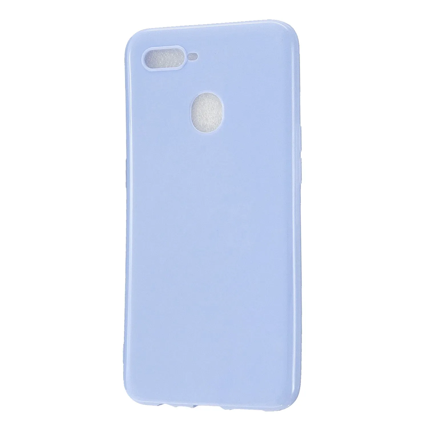 For OPPO A7/F9/F9 Pro Cellphone Cover Non-Slip Ultra Thin Silm Fit Easy Install Soft TPU Smartphone Shell Taro purple