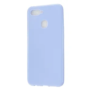 For OPPO A7/F9/F9 Pro Cellphone Cover Non-Slip Ultra Thin Silm Fit Easy Install Soft TPU Smartphone Shell Taro purple