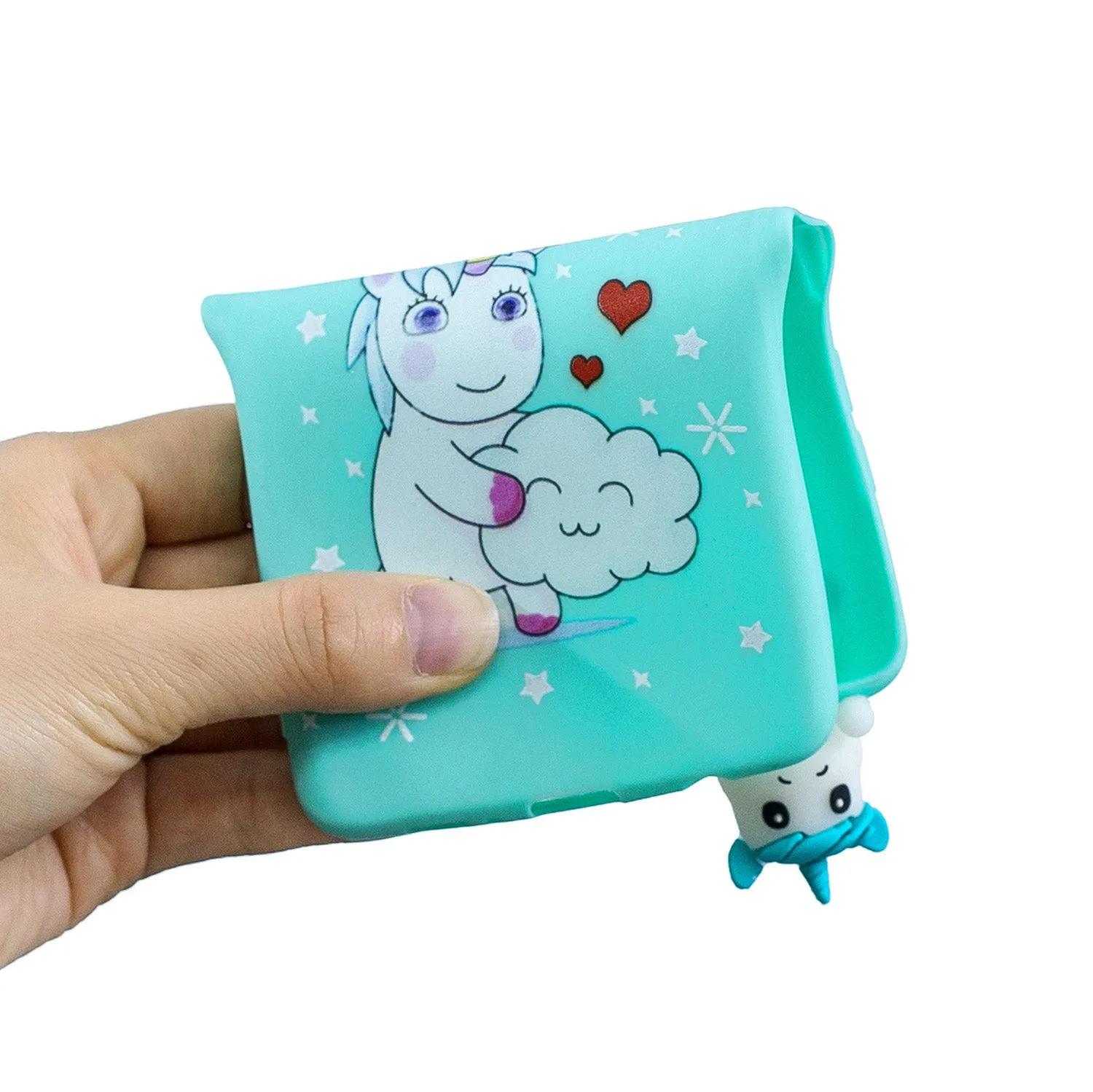 For OPPO F9/F9 PRO 3D Cute Coloured Painted Animal TPU Anti-scratch Non-slip Protective Cover Back Case Striped bear