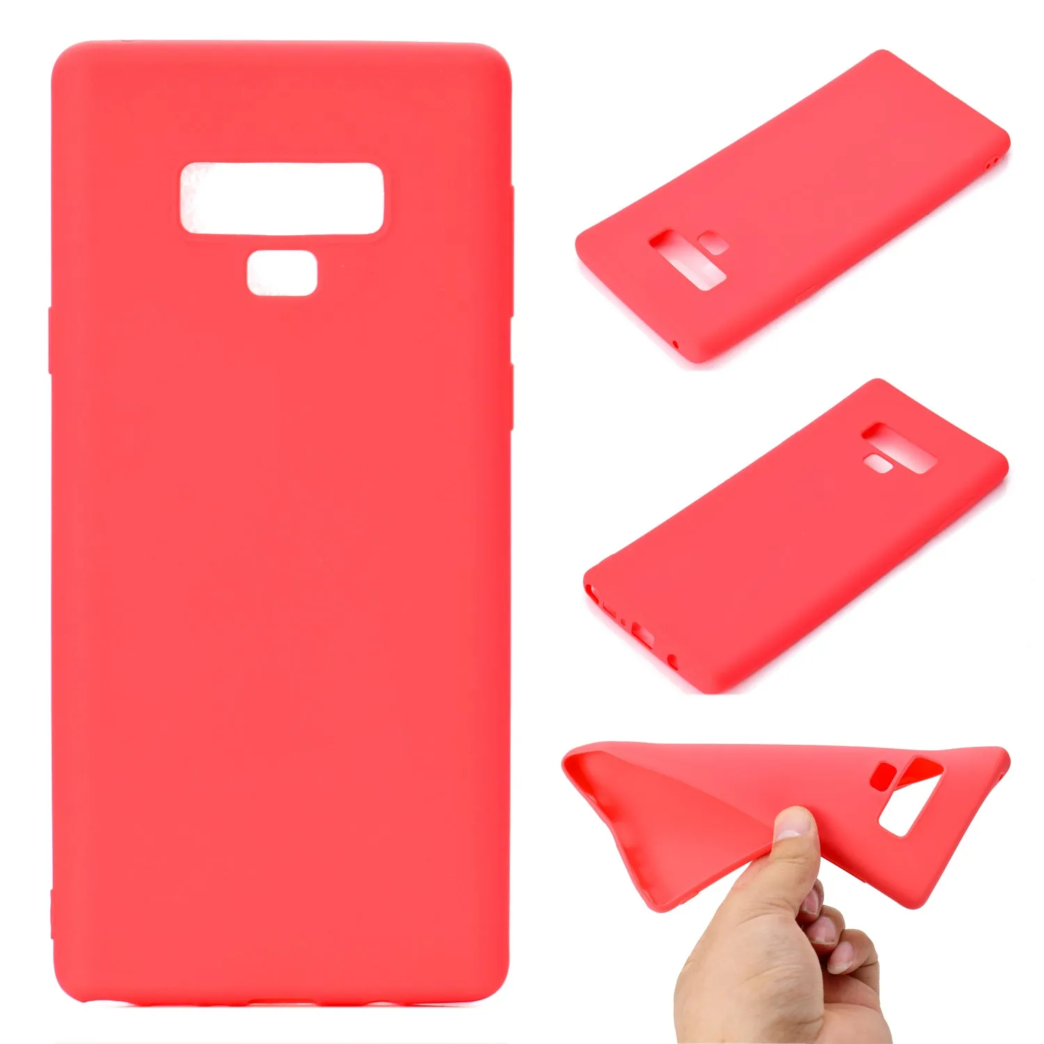 for Samsung NOTE 9 Cute Candy Color Matte TPU Anti-scratch Non-slip Protective Cover Back Case white