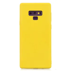 for Samsung NOTE 9 Cute Candy Color Matte TPU Anti-scratch Non-slip Protective Cover Back Case yellow