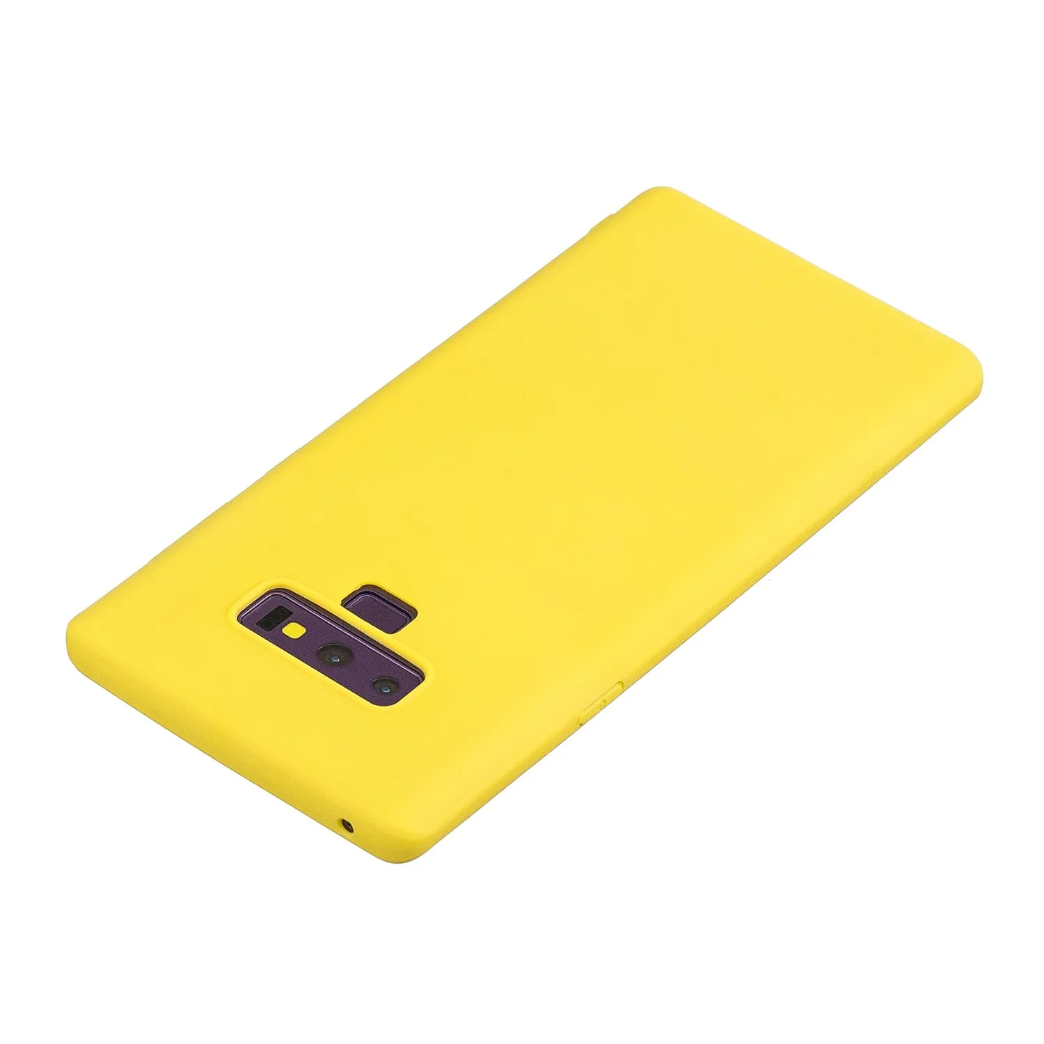for Samsung NOTE 9 Cute Candy Color Matte TPU Anti-scratch Non-slip Protective Cover Back Case yellow