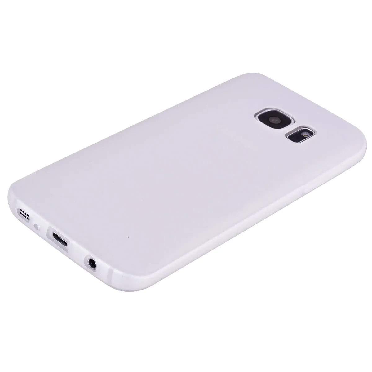 for Samsung S7 Cute Candy Color Matte TPU Anti-scratch Non-slip Protective Cover Back Case white