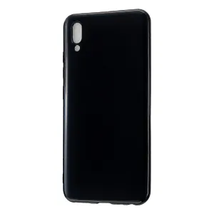 For VIVO IQOO Neo/Y97 Glossy TPU Phone Case Mobile Phone Soft Cover Anti-Slip Full Body Protection Bright black
