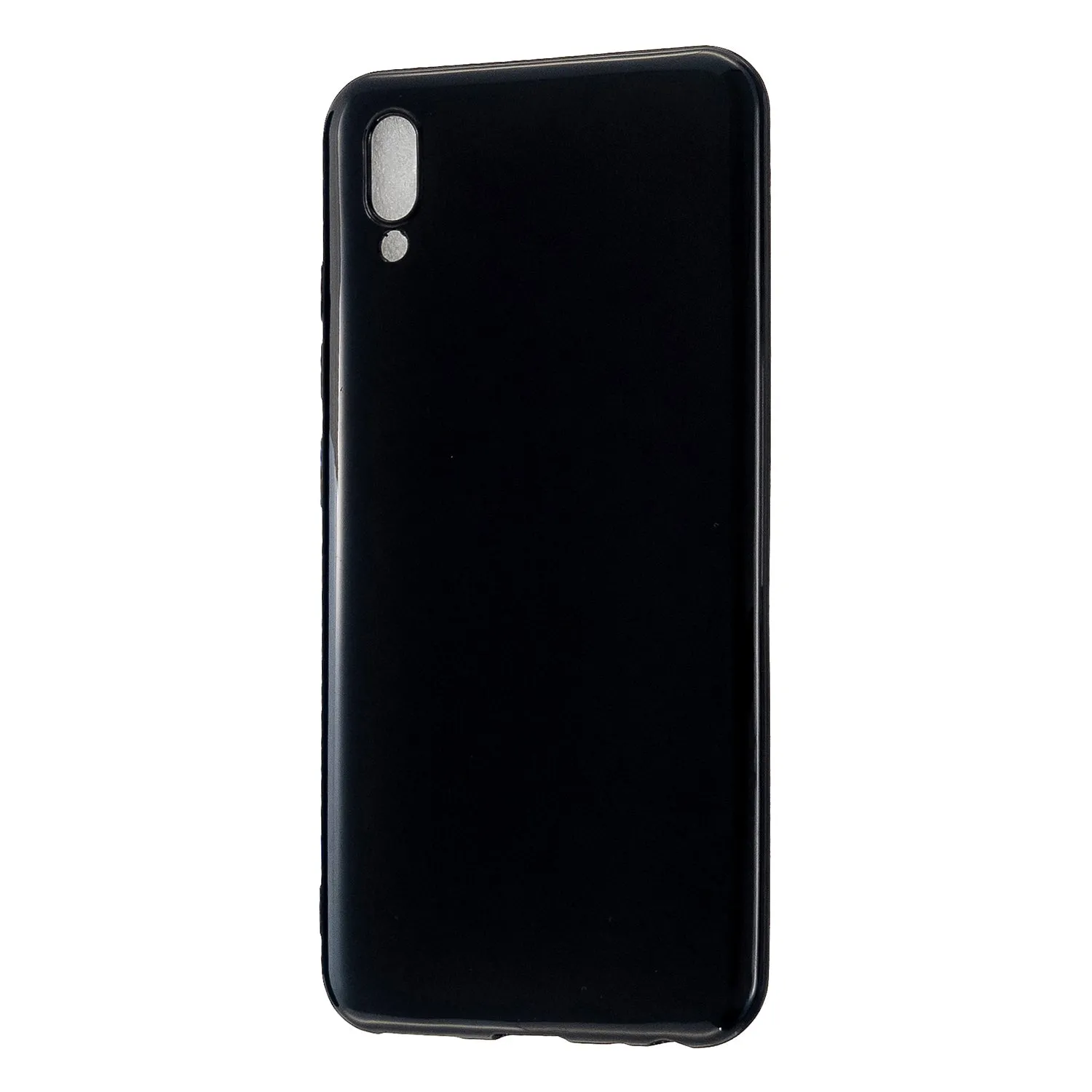 For VIVO IQOO Neo/Y97 Glossy TPU Phone Case Mobile Phone Soft Cover Anti-Slip Full Body Protection Bright black