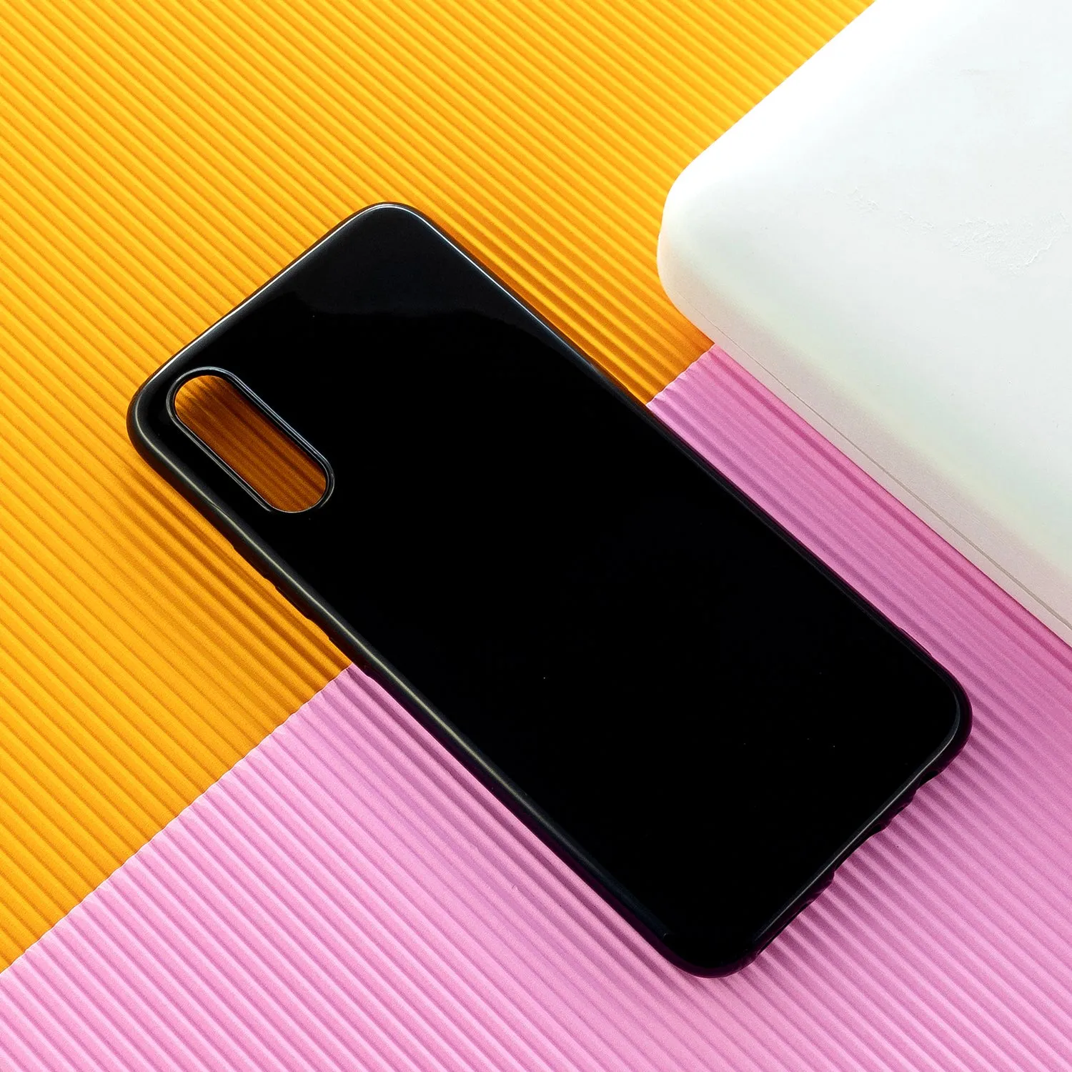 For VIVO IQOO Neo/Y97 Glossy TPU Phone Case Mobile Phone Soft Cover Anti-Slip Full Body Protection Milk white